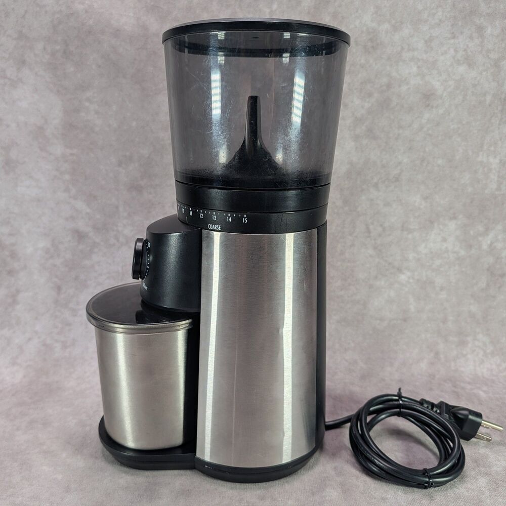 OXO Brew 8717000 Conical Burr Coffee Grinder Stainless Steel Tested Tiny Dent - Picture 2 of 14